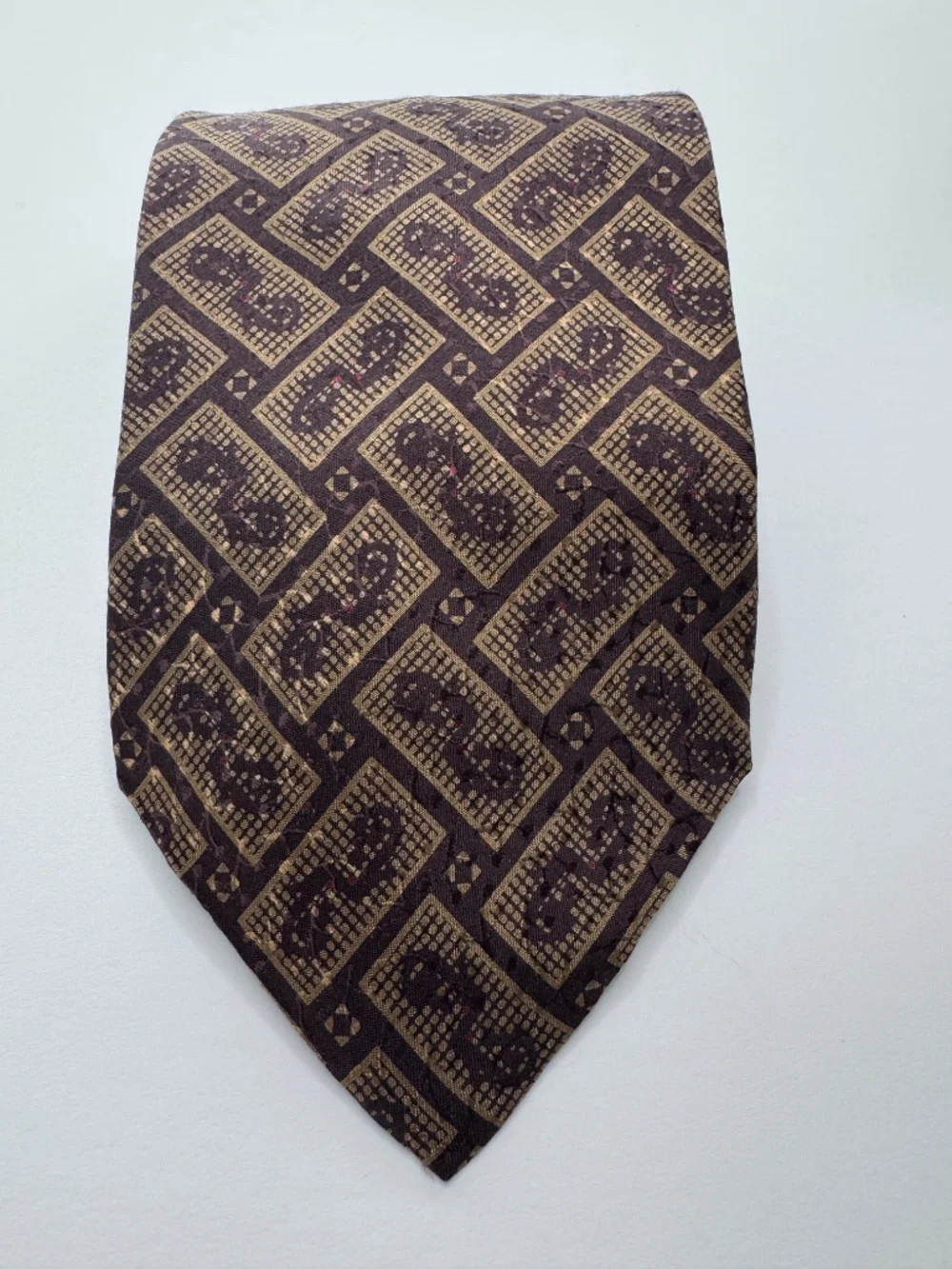 Giorgio Armani burgundy necktie